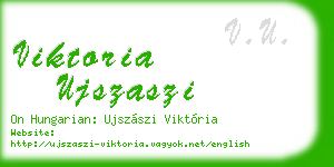 viktoria ujszaszi business card